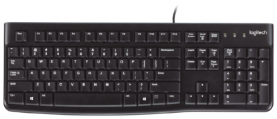 Logitech Keyboard K120 EER Black USB