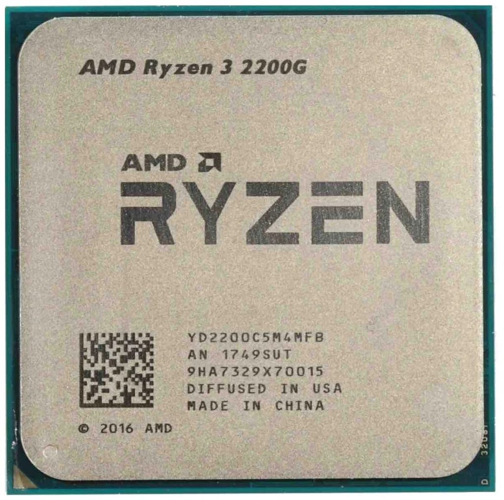 Гибридный процессор AMD Ryzen 3 2200G со встроенной графикой