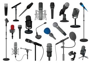 Разные варианты крепления микрофонов